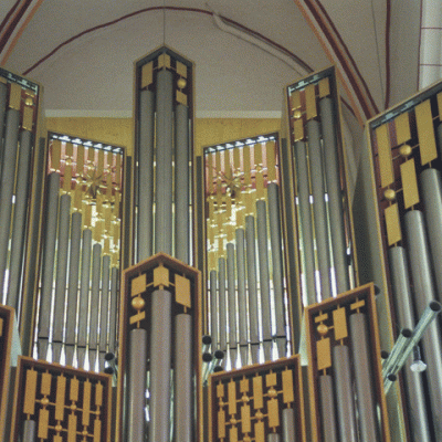 12 2006 Sw Orgelprospekt Mit Dem Gehuse Des Neuen Schwellwerkes